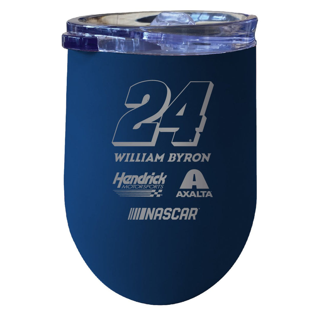 William Byron NASCAR 24 12 oz Etched Insulated Wine Tumbler Image 3