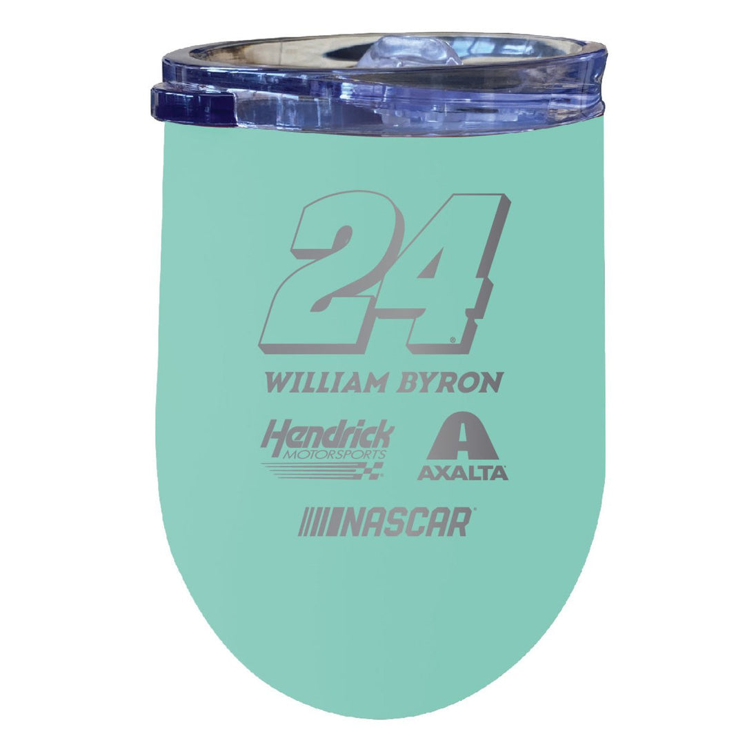 William Byron NASCAR 24 12 oz Etched Insulated Wine Tumbler Image 4