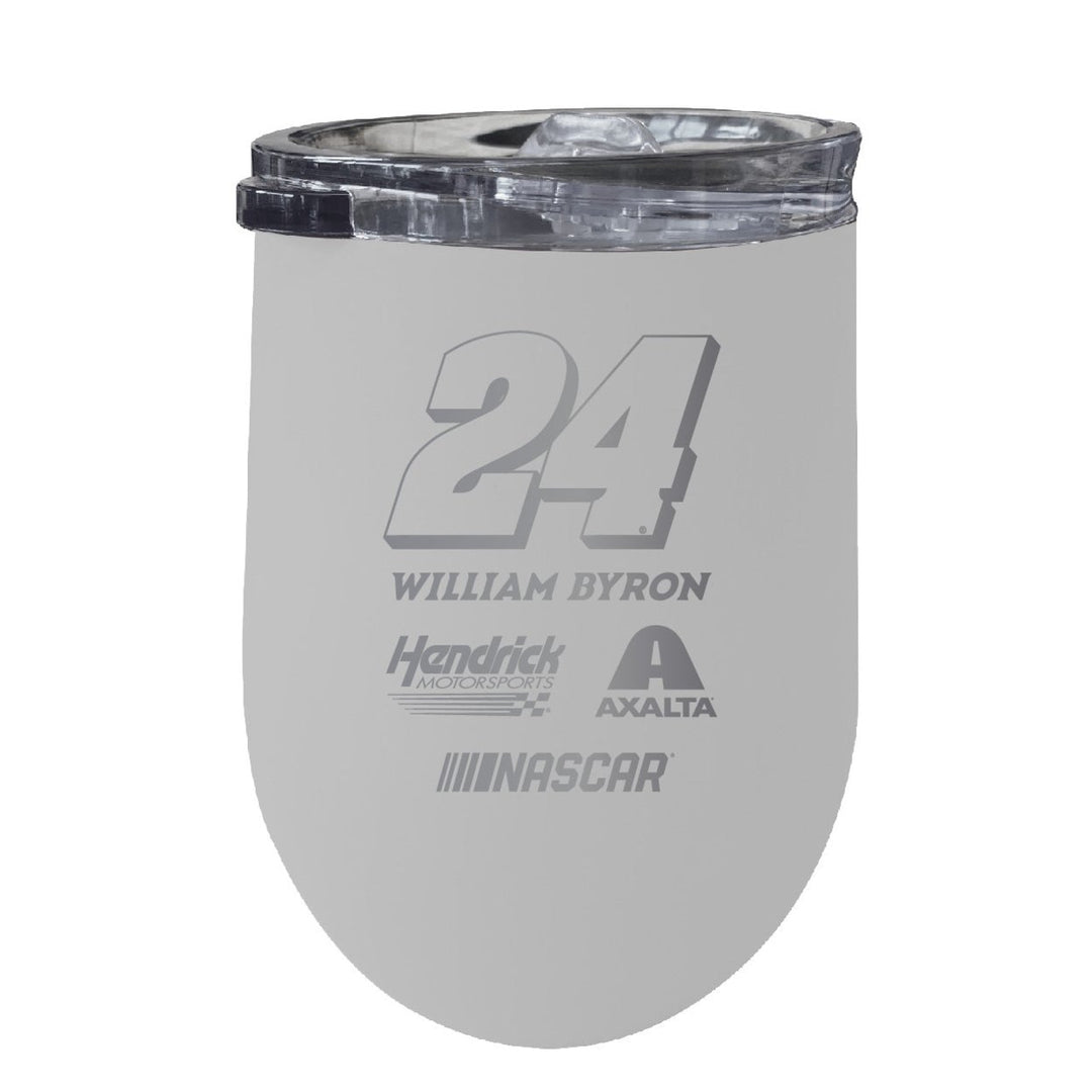 William Byron NASCAR 24 12 oz Etched Insulated Wine Tumbler Image 4