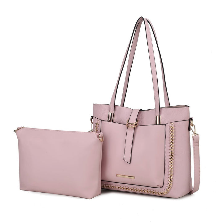 Raya Shoulder Handbag for Women's  Vegan Leather Large with Crossbody Pouch Handbag  by Mia K Image 1
