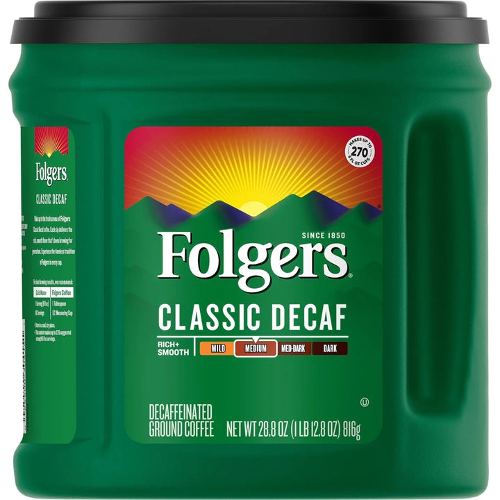 Folgers Decaffeinated Classic Roast Coffee (28.8 Ounce) Image 1