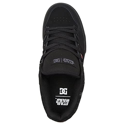 DC Mens Star Wars Pure Mid Shoe Skate BLACK/RED Image 4