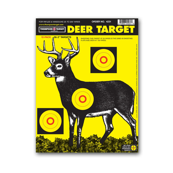 Deer Ultra Bright Sight In Targets 9"x12" (60 Pack) Image 1