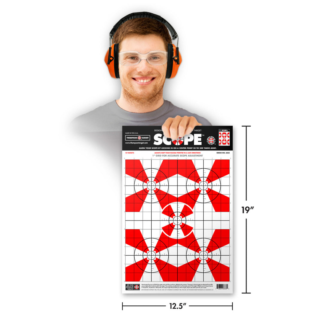 Scope Alignment/Sight-In 12.5"x19" Paper Shooting Targets (30 Pack) Image 2