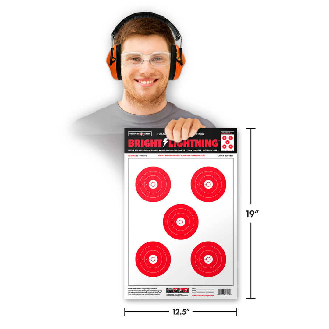 Bright Lightning 12.5"x19" Paper Shooting Targets (30 Pack) Image 2