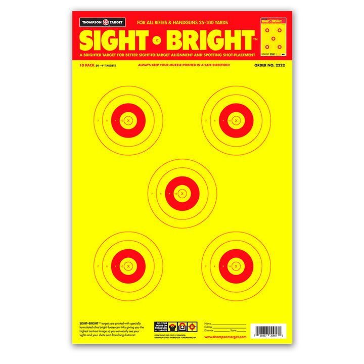 Sight Bright 12.5"x19" Paper Shooting Targets (30 Pack) Image 1