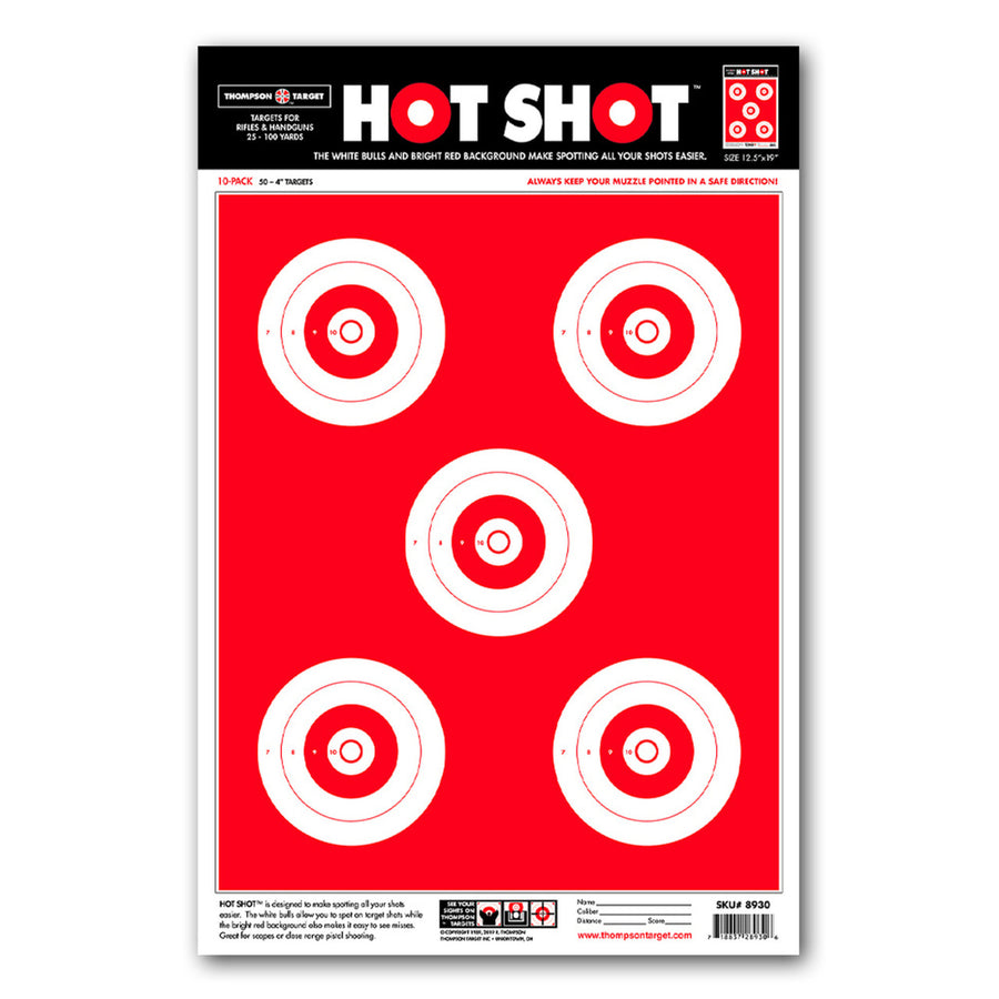 Hot Shot 12.5"x19" Paper Shooting Targets (30 Pack) Image 1