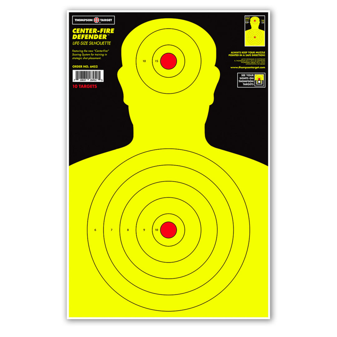 Center-Fire Life Size 12.5"x19" Silhouette Targets (30 Pack) Image 1