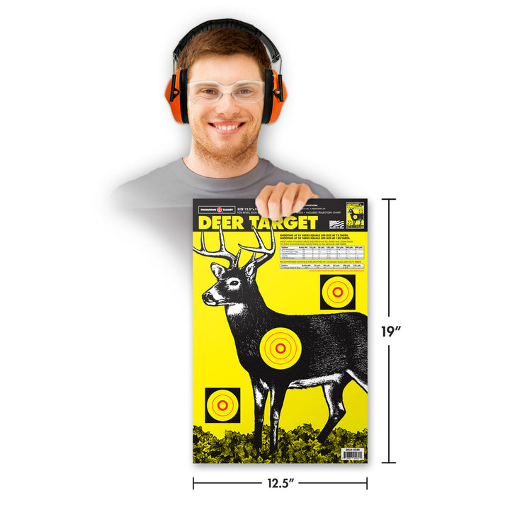 Deer 12.5"x19" Paper Hunting and Shooting Targets (30 Pack) Image 2