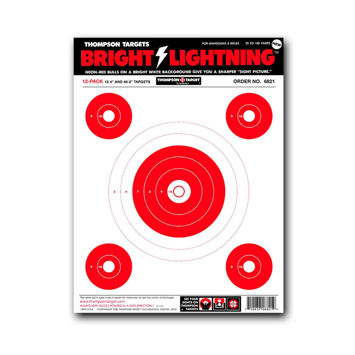 Bright Lightning 9"x12" Paper Shooting Targets (60 Pack) Image 1