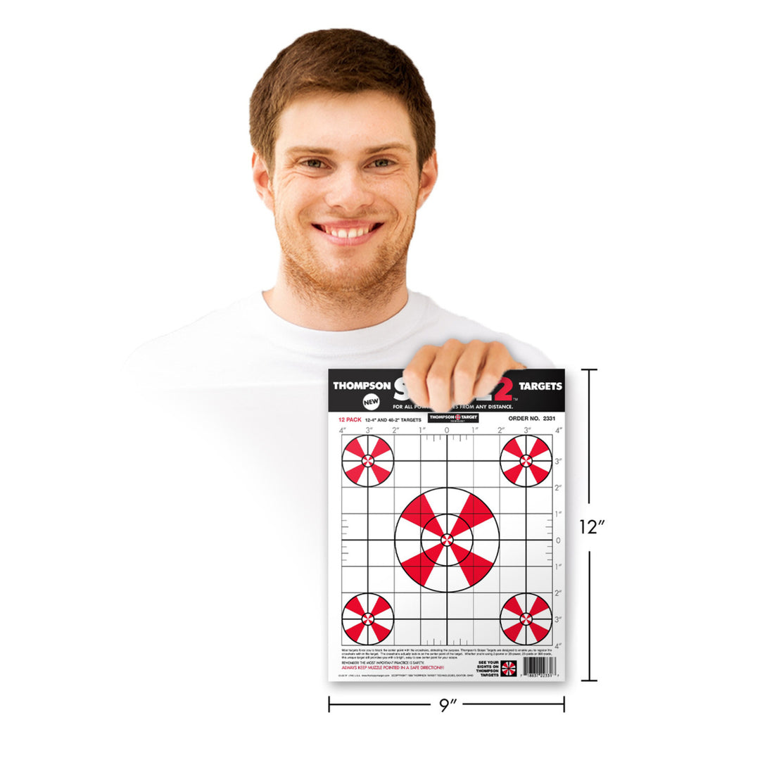 Scope 2 Sight In 9"x12" Paper Shooting Targets (60 Pack) Image 2