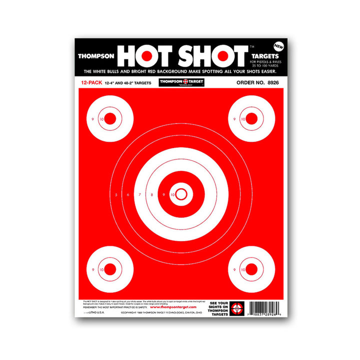 Hot Shot Ultra Bright Paper Shooting Targets - 9"x12" (60 Pack) Image 1