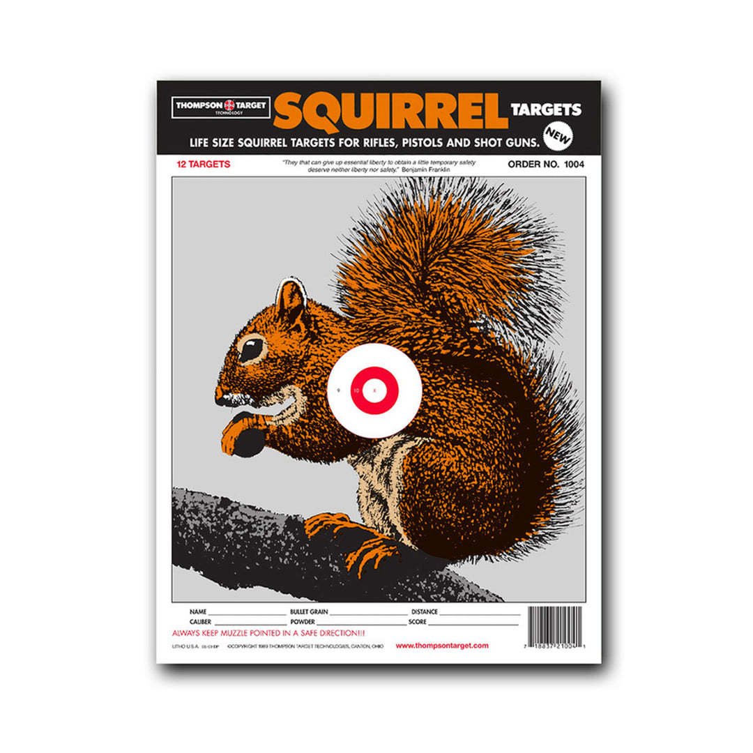 Realistic Life-Size Squirrel - 9"x12" Paper Shooting Targets (60 Pack) Image 1