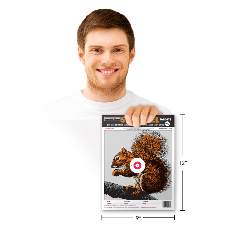 Realistic Life-Size Squirrel - 9"x12" Paper Shooting Targets (60 Pack) Image 2