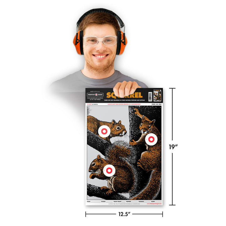 Life-Size Squirrel 12.5"x19" Paper Hunting Targets (30 Pack) Image 2