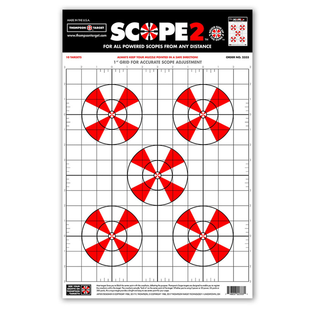 Scope 2 Sight-In 12.5"x19" Paper Shooting Targets (30 Pack) Image 1