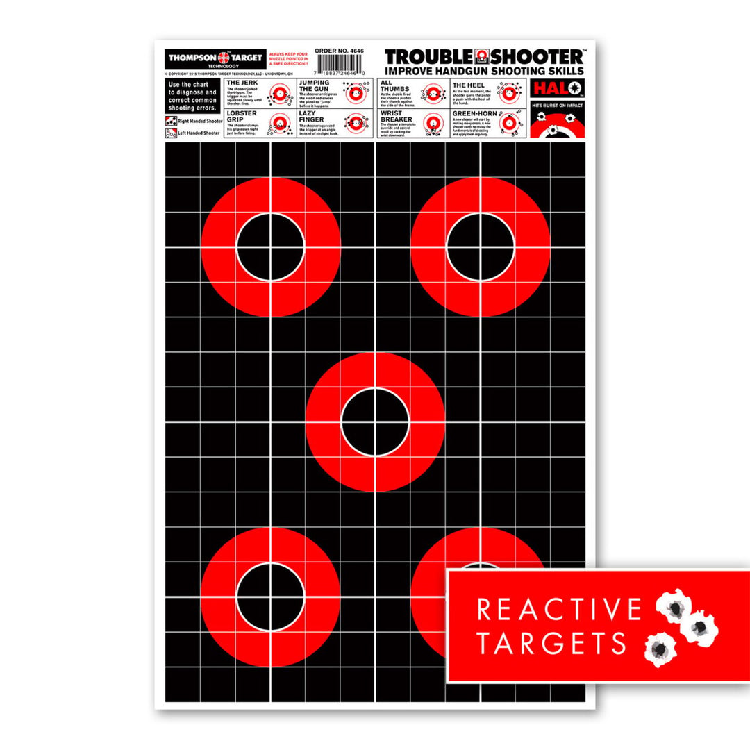 HALO Trouble-Shooter Diagnostic Reactive 12.5"x19" Targets (20 Pack) Image 1