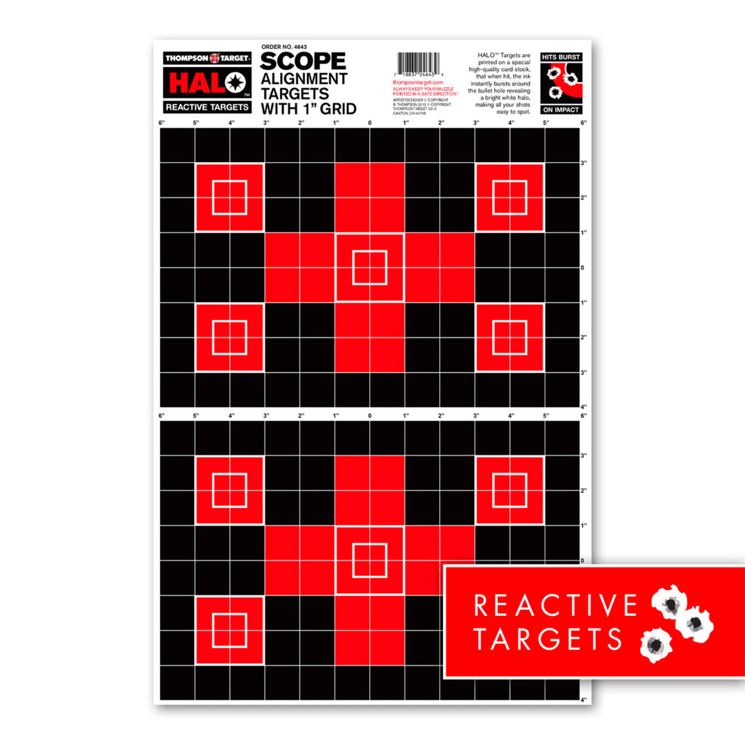 HALO Scope Alignment/Sight In Shooting Targets - Reactive Splatter 12.5"x19" (20 Pack) Image 1