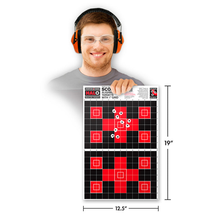 HALO Scope Alignment/Sight In Shooting Targets - Reactive Splatter 12.5"x19" (20 Pack) Image 2