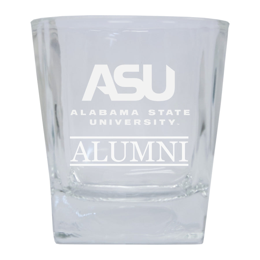 Alabama State University Alumni Elegance - 5 oz Etched Shooter Glass Tumbler 4-Pack Image 1