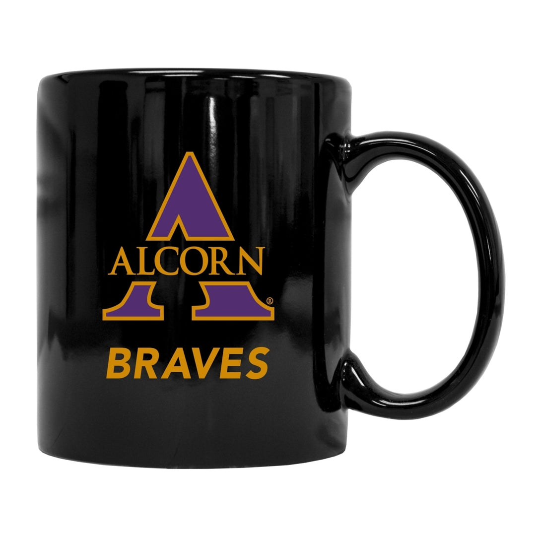 Alcorn State Braves Black Ceramic Coffee NCAA Fan Mug (Black) Image 1