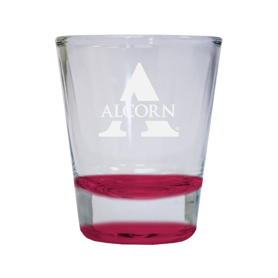 NCAA Alcorn State Braves Collectors 2oz Laser-Engraved Spirit Shot Glass Red Image 1