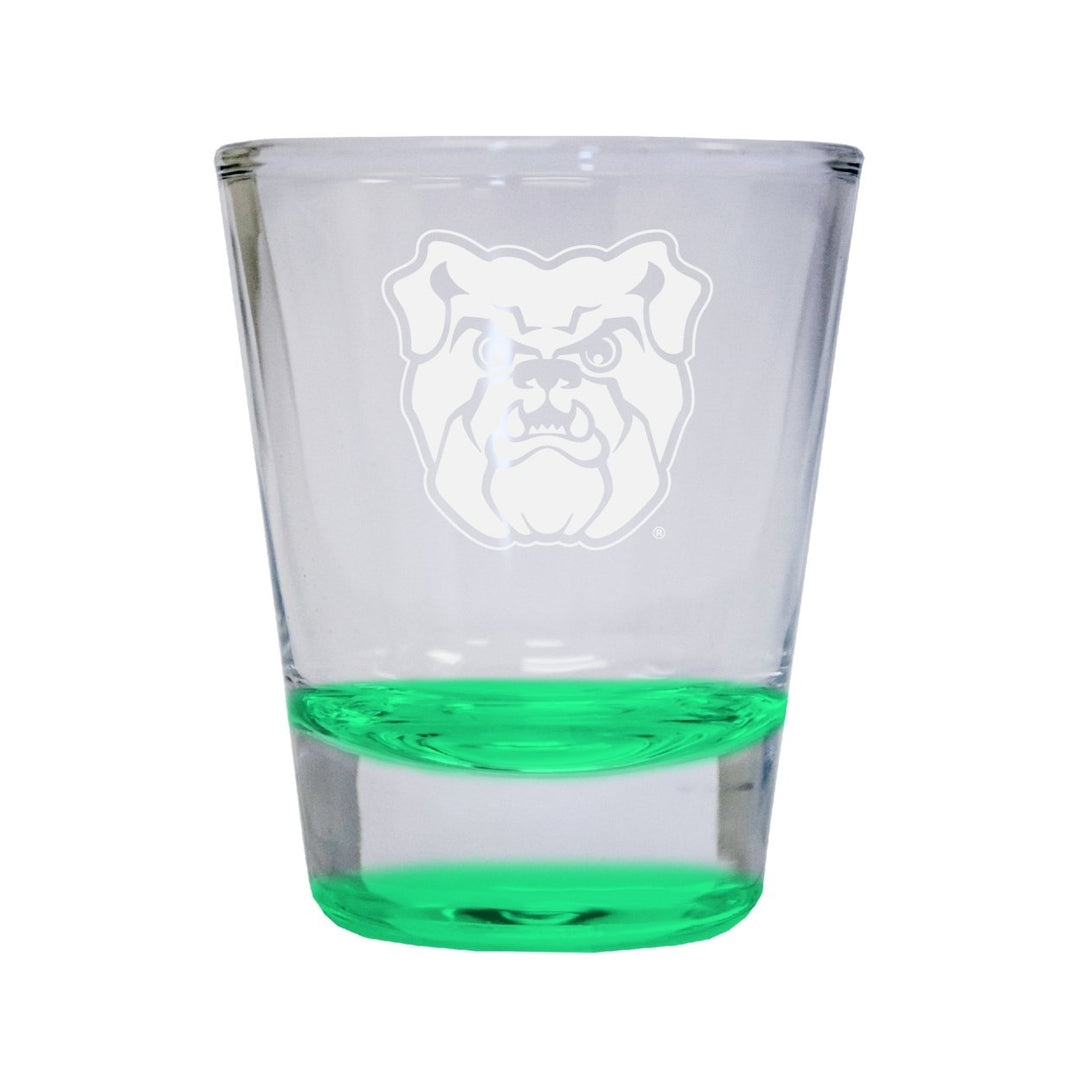 NCAA Butler Bulldogs Collectors 2oz Laser-Engraved Spirit Shot Glass Green Image 1