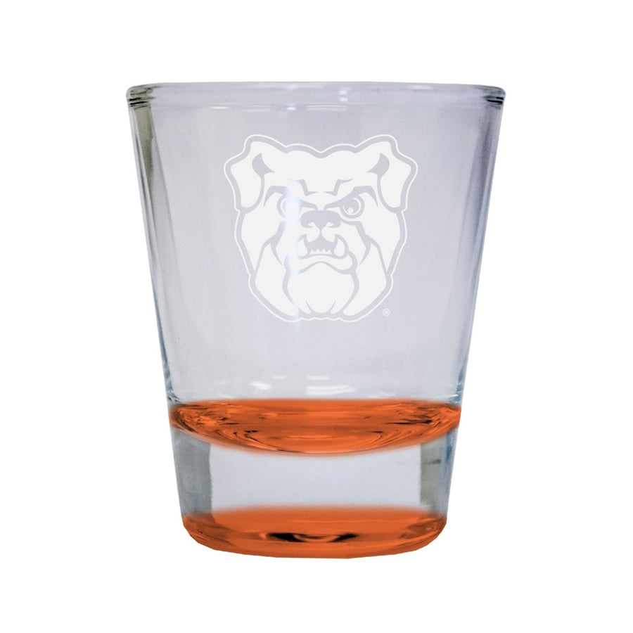 NCAA Butler Bulldogs Collectors 2oz Laser-Engraved Spirit Shot Glass Orange Image 1