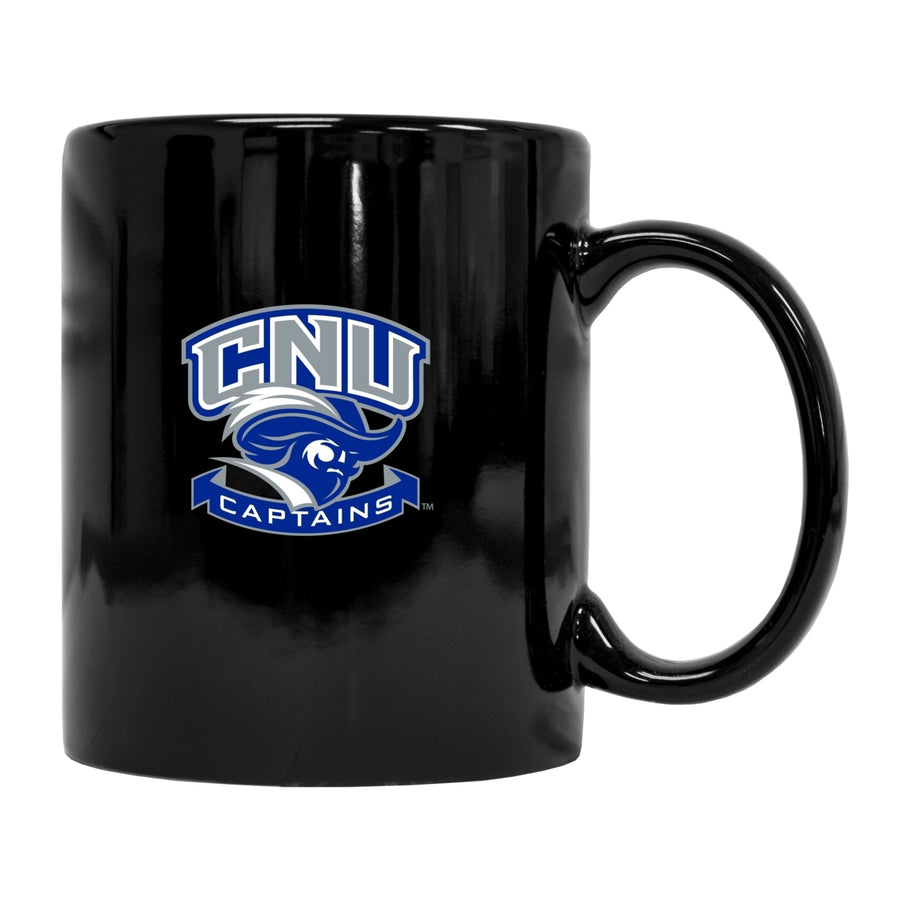 Christopher Newport Captains Black Ceramic NCAA Fan Mug (Black) Image 1