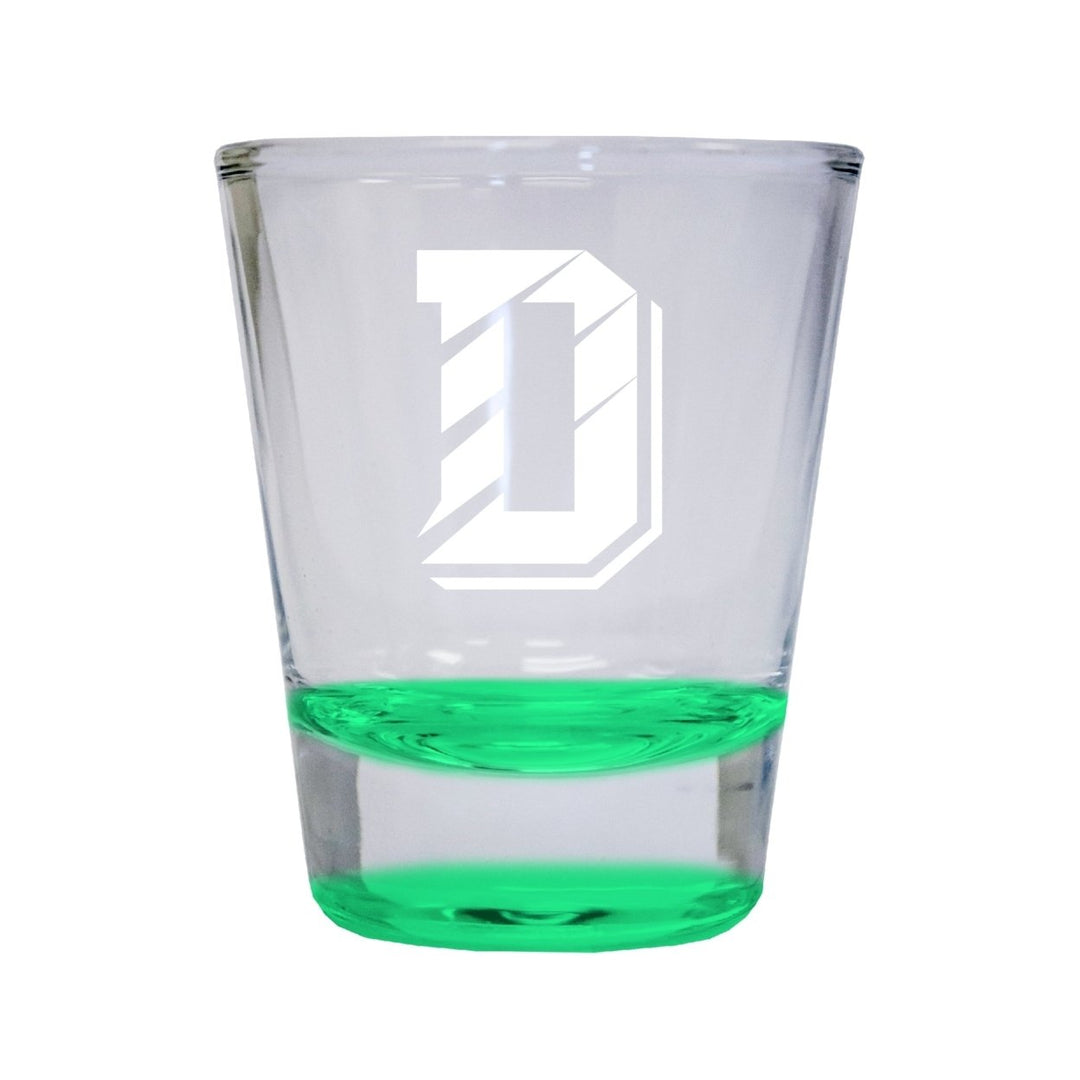 NCAA Davidson College Collectors 2oz Laser-Engraved Spirit Shot Glass Green Image 1