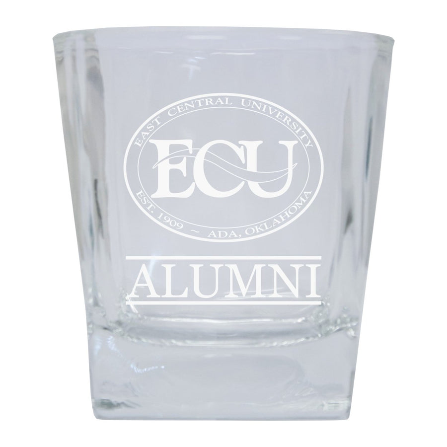 East Central University Tigers Alumni Elegance - 5 oz Etched Shooter Glass Tumbler 4-Pack Image 1