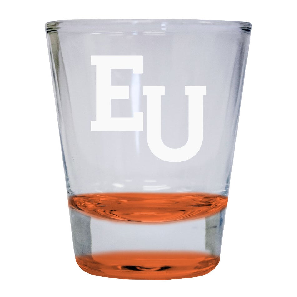 NCAA Edinboro University Collectors 2oz Laser-Engraved Spirit Shot Glass Orange Image 1