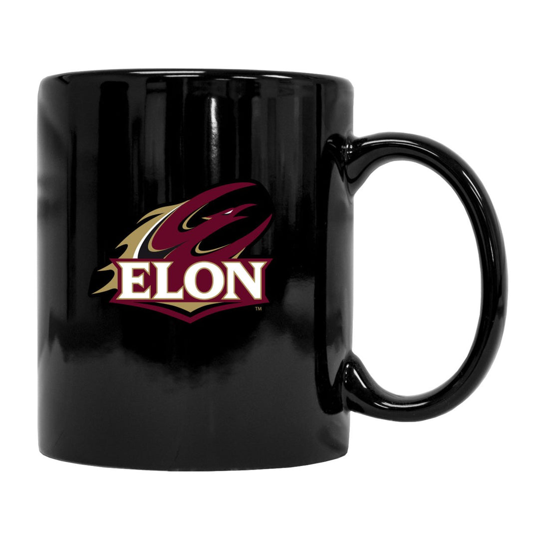 Elon University Black Ceramic NCAA Fan Mug 2-Pack (Black) Image 1