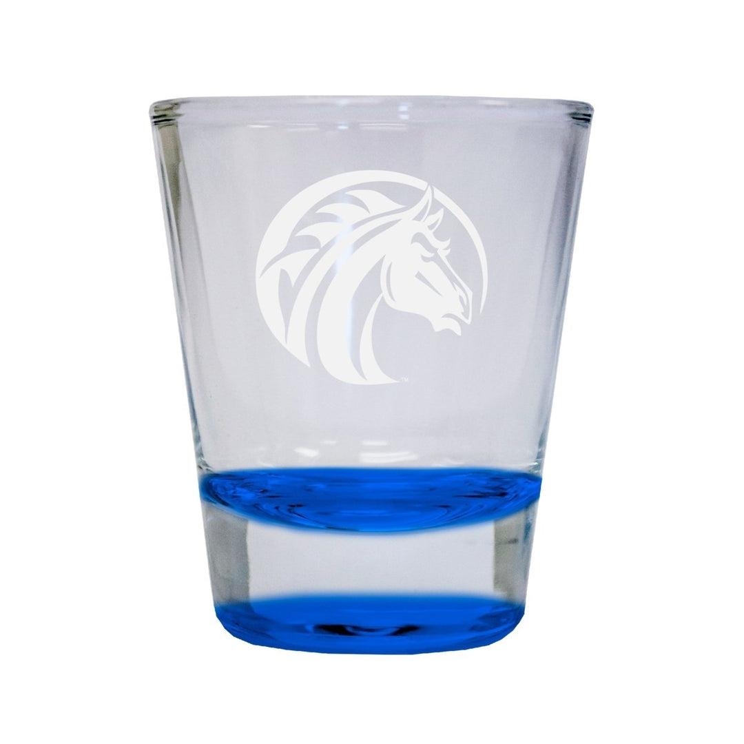 NCAA Fayetteville State University Collectors 2oz Laser-Engraved Spirit Shot Glass Blue Image 1