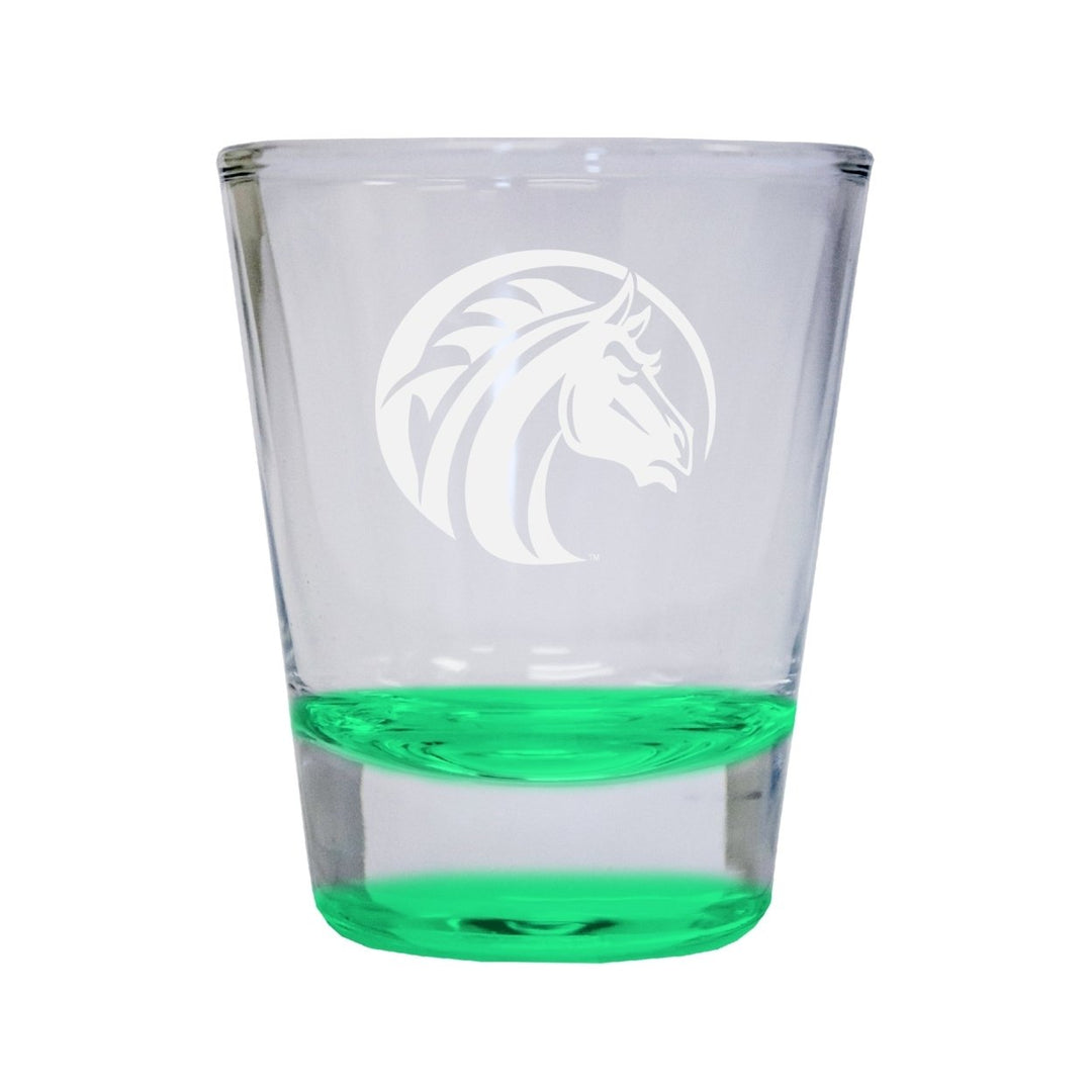 NCAA Fayetteville State University Collectors 2oz Laser-Engraved Spirit Shot Glass Green Image 1