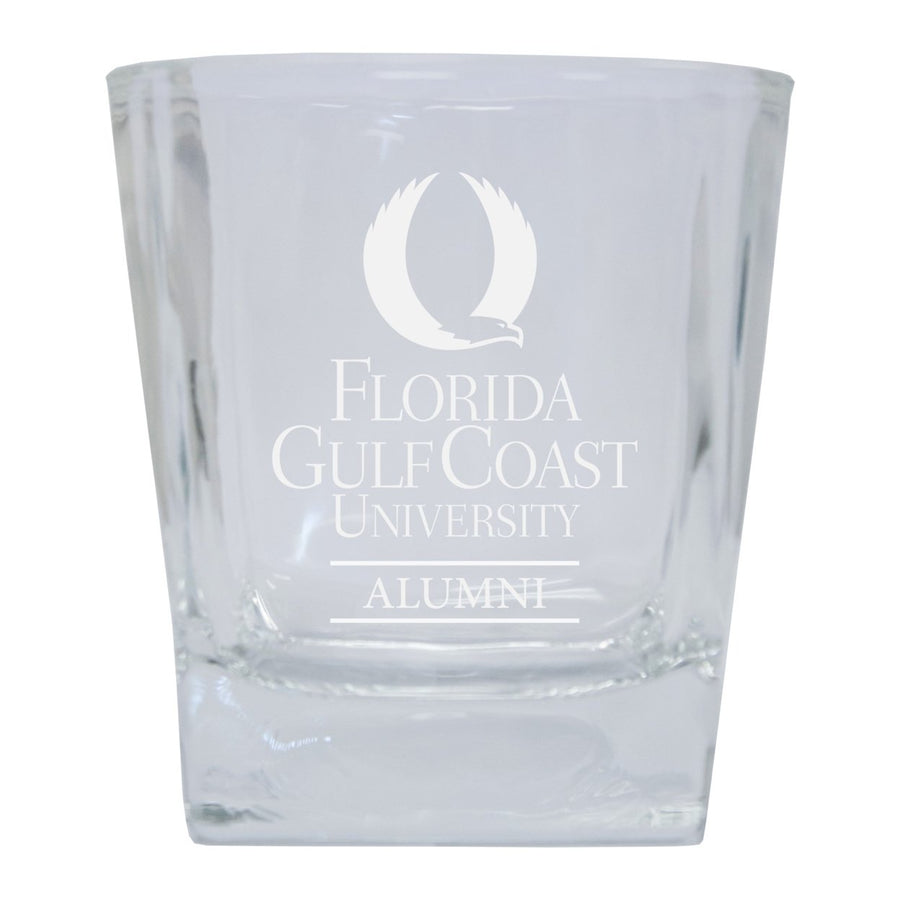 Florida Gulf Coast Eagles Alumni Elegance - 5 oz Etched Shooter Glass Tumbler 4-Pack Image 1