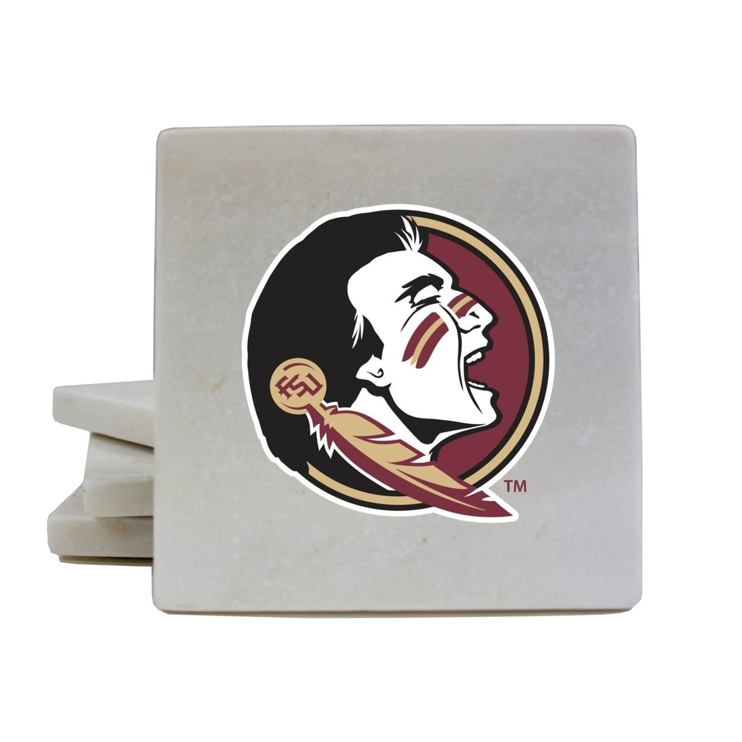 Florida State Seminoles Marble Coasters - Elegantly Crafted Officially Licensed Luxury Image 1