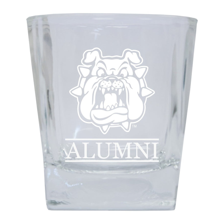 Fresno State Bulldogs Alumni Elegance - 5 oz Etched Shooter Glass Tumbler 4-Pack Image 1