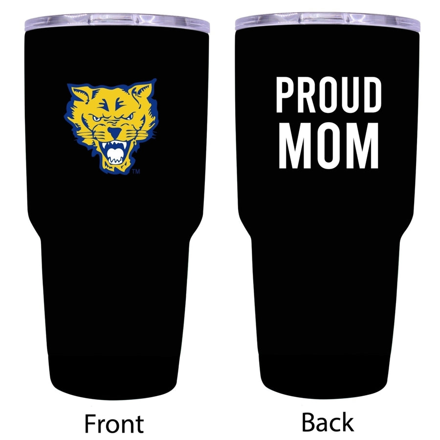 Fort Valley State University Proud Mom 24 oz Insulated Stainless Steel Tumblers Black. Image 1