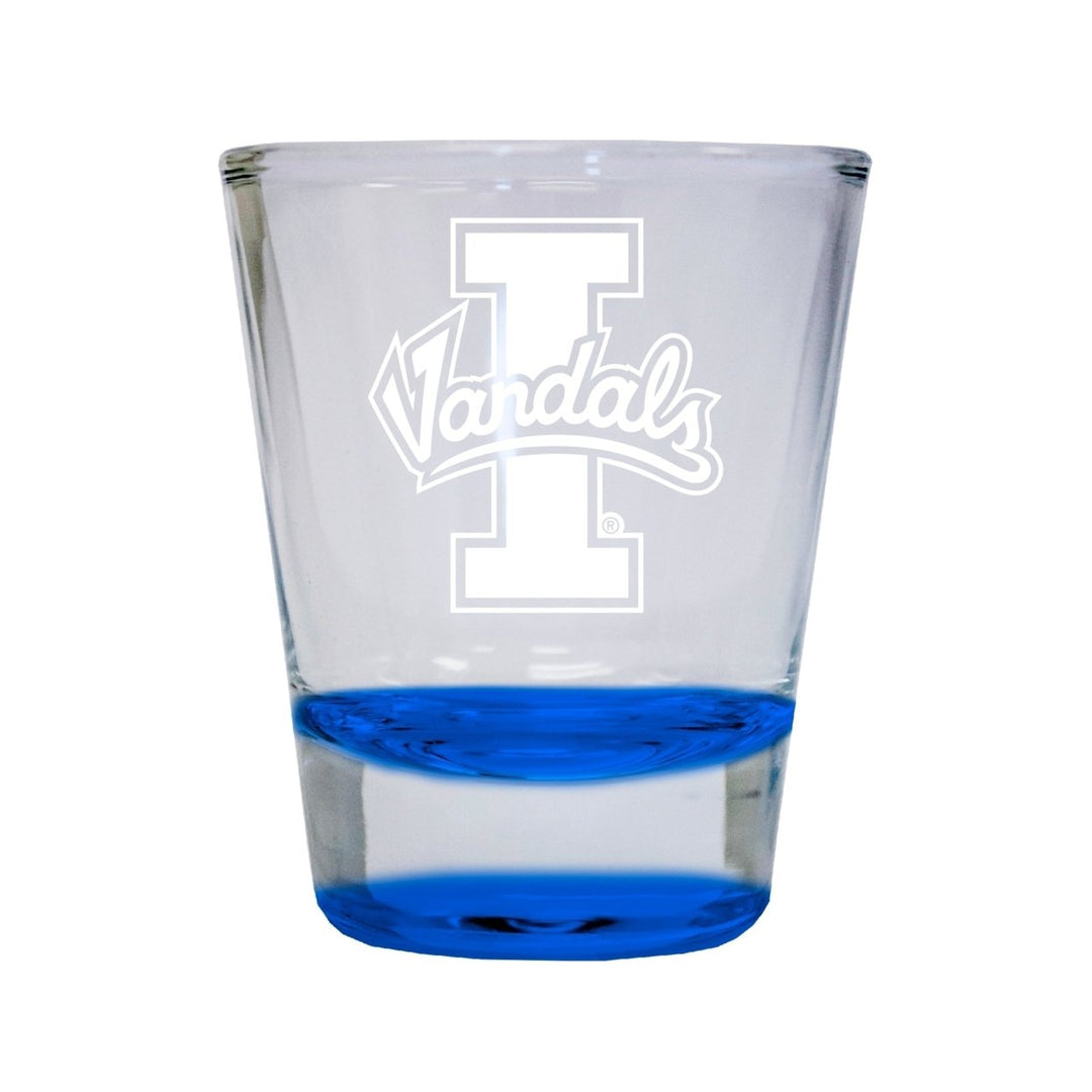 NCAA Idaho Vandals Collectors 2oz Laser-Engraved Spirit Shot Glass Blue Image 1