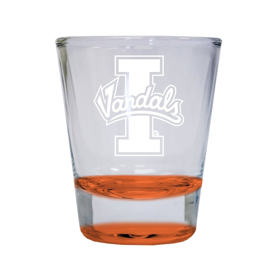 NCAA Idaho Vandals Collectors 2oz Laser-Engraved Spirit Shot Glass Orange Image 1