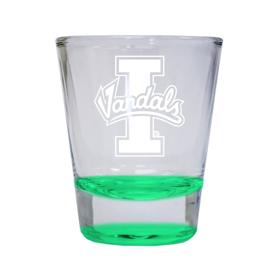 NCAA Idaho Vandals Collectors 2oz Laser-Engraved Spirit Shot Glass Green Image 1