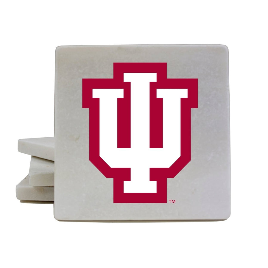 Indiana Hoosiers Marble Coasters - Elegantly Crafted Officially Licensed Luxury Image 1