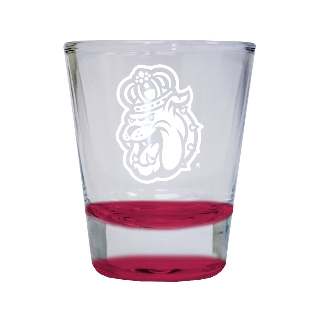 NCAA James Madison Dukes Collectors 2oz Laser-Engraved Spirit Shot Glass Red Image 1