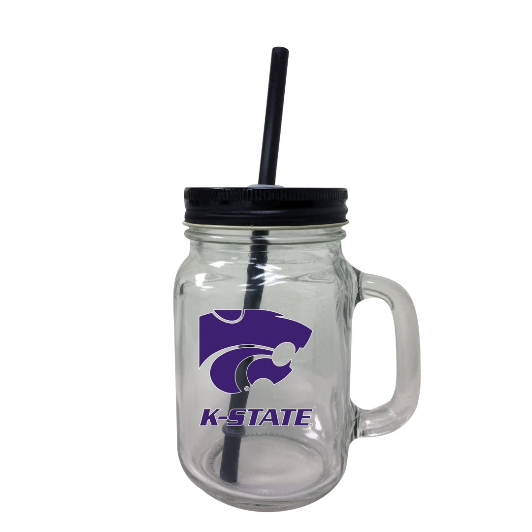 Kansas State University Wildcats Mason Jar Glass 2-Pack Image 1