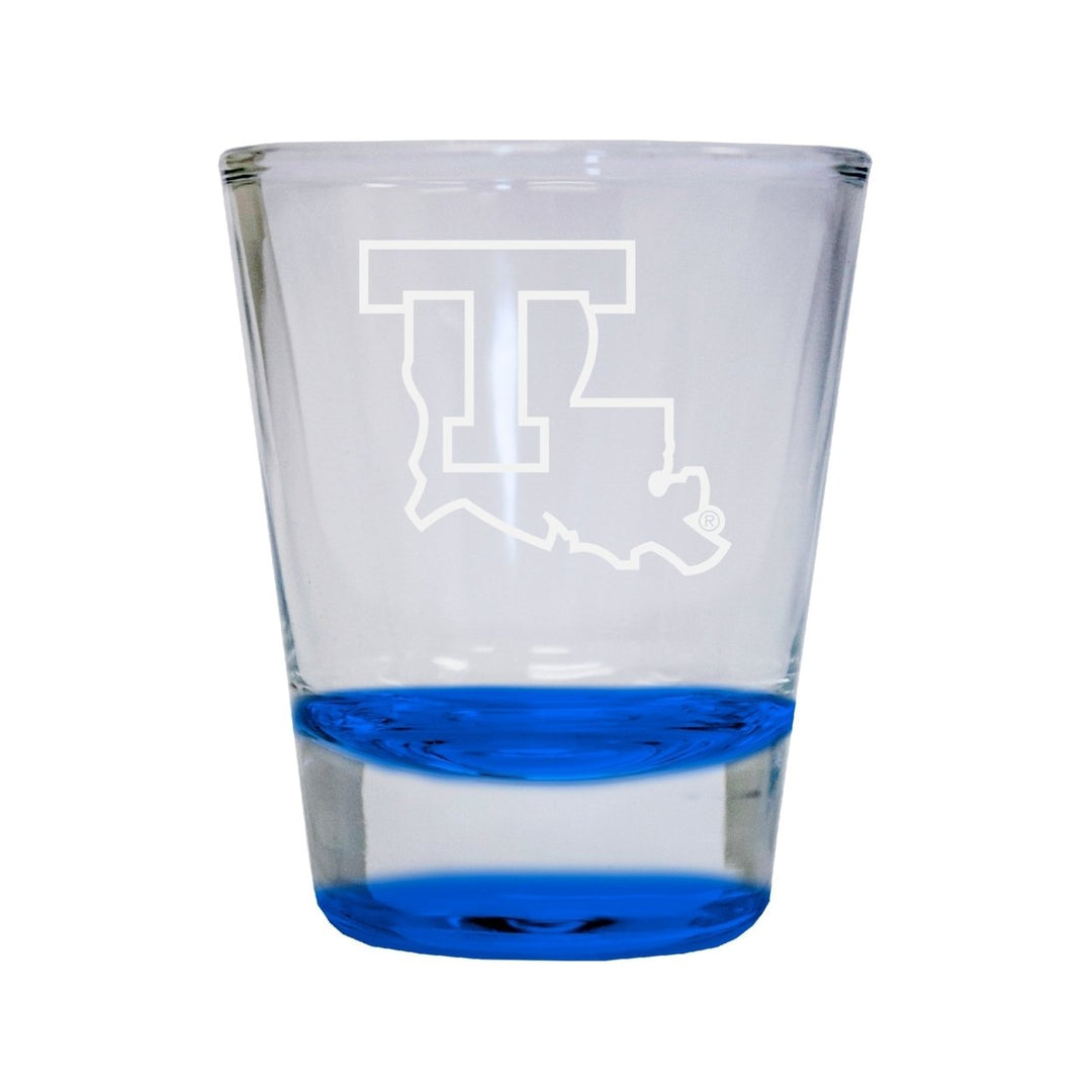 NCAA Louisiana Tech Bulldogs Collectors 2oz Laser-Engraved Spirit Shot Glass Blue Image 1