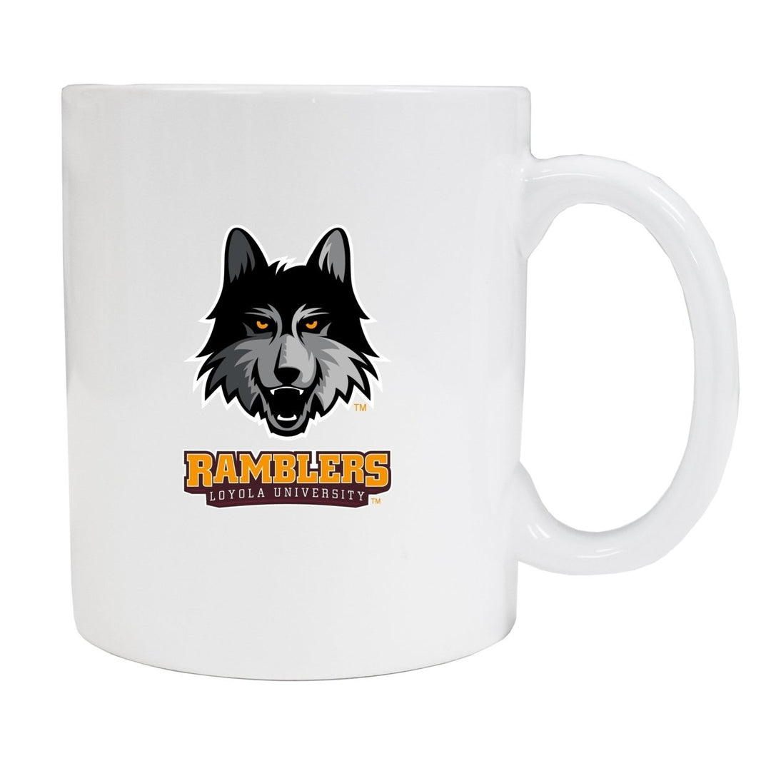 Loyola University Ramblers White Ceramic NCAA Fan Mug (White) Image 1