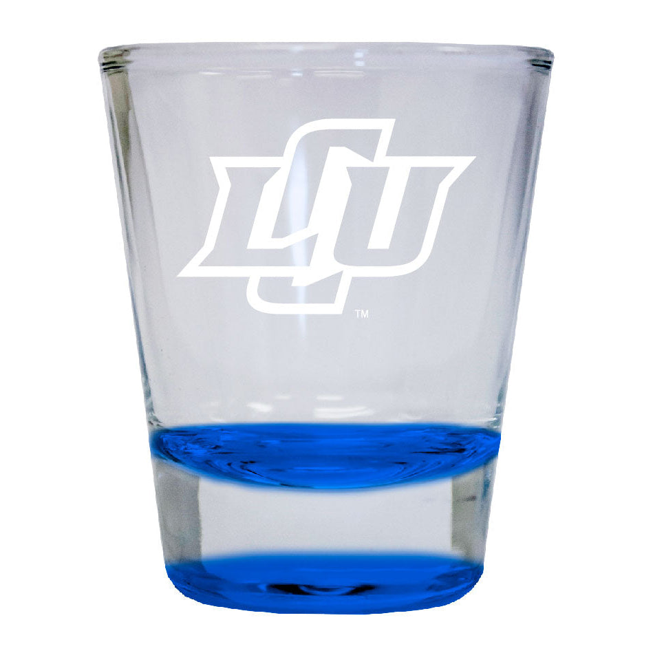 NCAA Lubbock Christian University Chaparral Collectors 2oz Laser-Engraved Spirit Shot Glass Blue Image 1