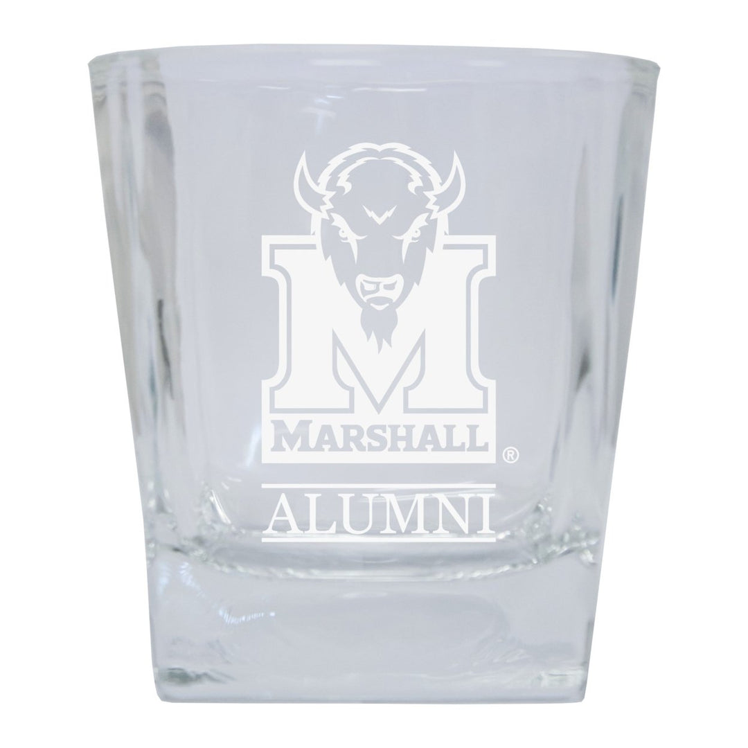 Marshall Thundering Herd Alumni Elegance - 5 oz Etched Shooter Glass Tumbler 4-Pack Image 1