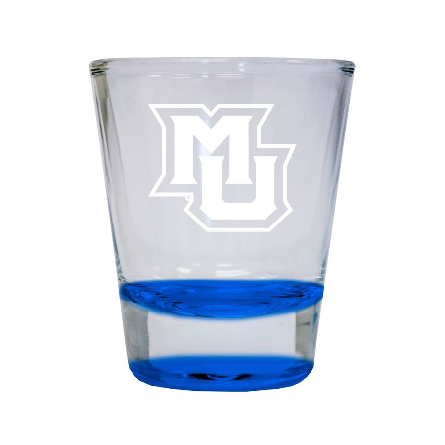 NCAA Marquette Golden Eagles Collectors 2oz Laser-Engraved Spirit Shot Glass Blue Image 1